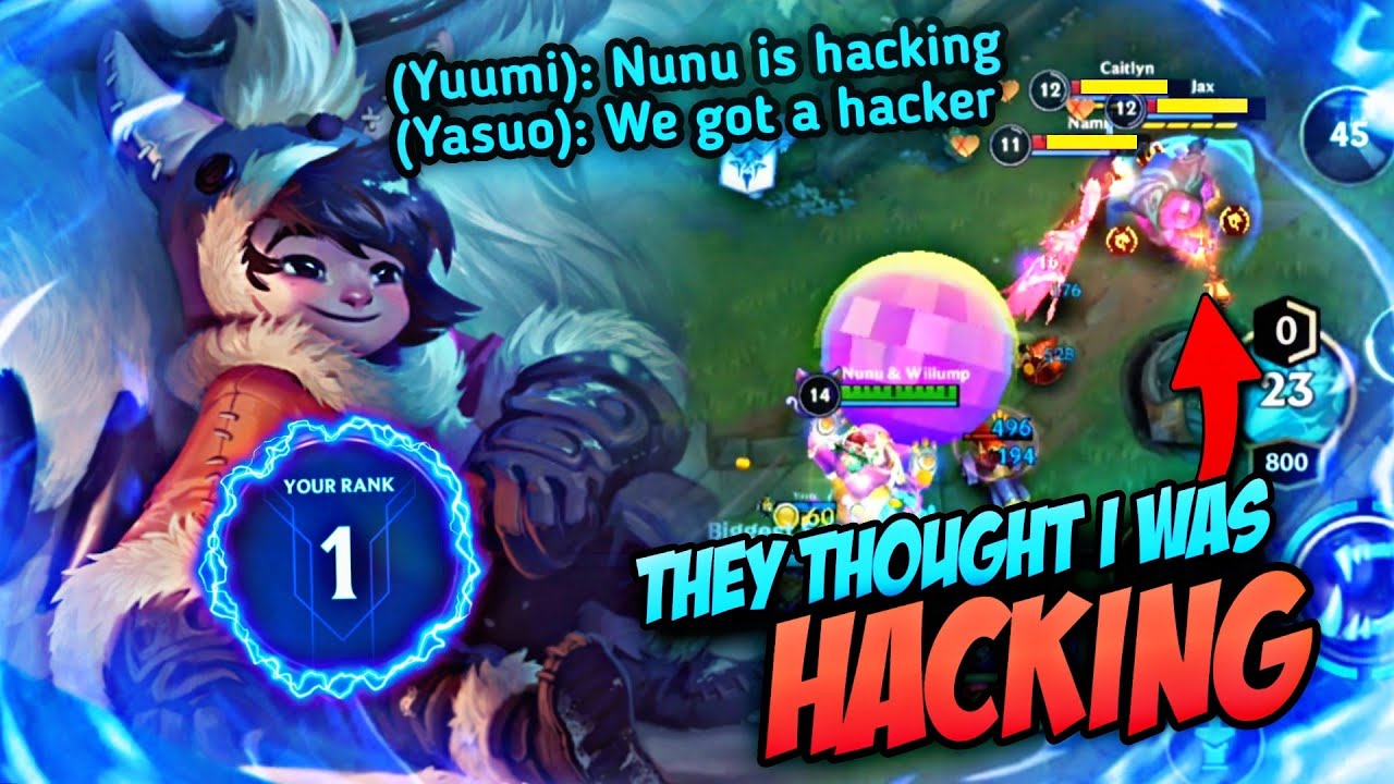 They Think I'm HACKING Because of This... | Top 1 AP Nunu Gameplay- WildRift