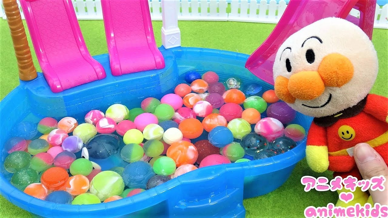 プールでスーパーボールすくいをしよう！#アニメキッズ