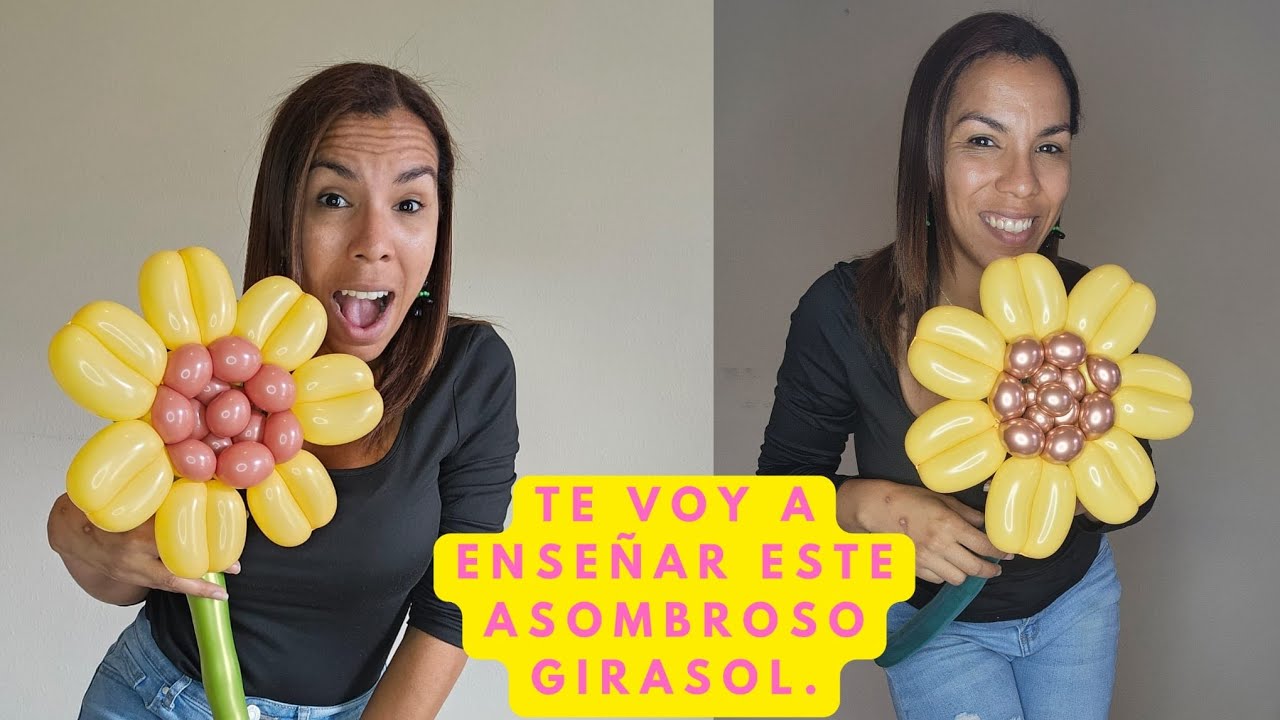 Como Hacer un Girasol en Globoflexia Globos