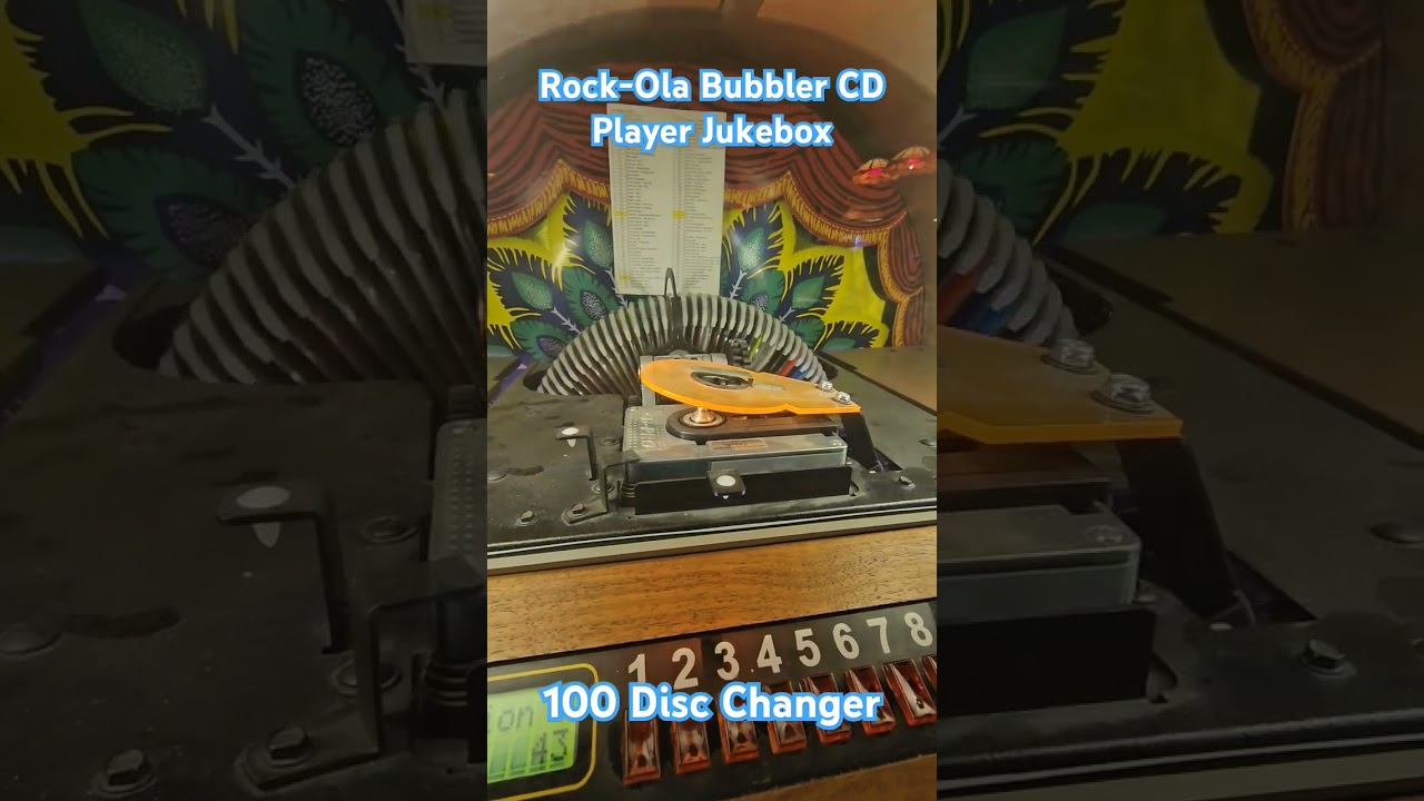 Rock-Ola Bubbler Jukebox CD Player Disc & Song Selector (100 Disc Changer)