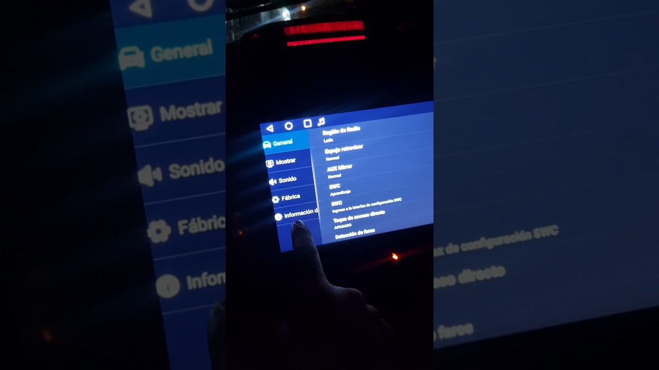 Tutorial de como encender las Luces para una pantalla android 15 de 10 pulgadas y la Clave del menu