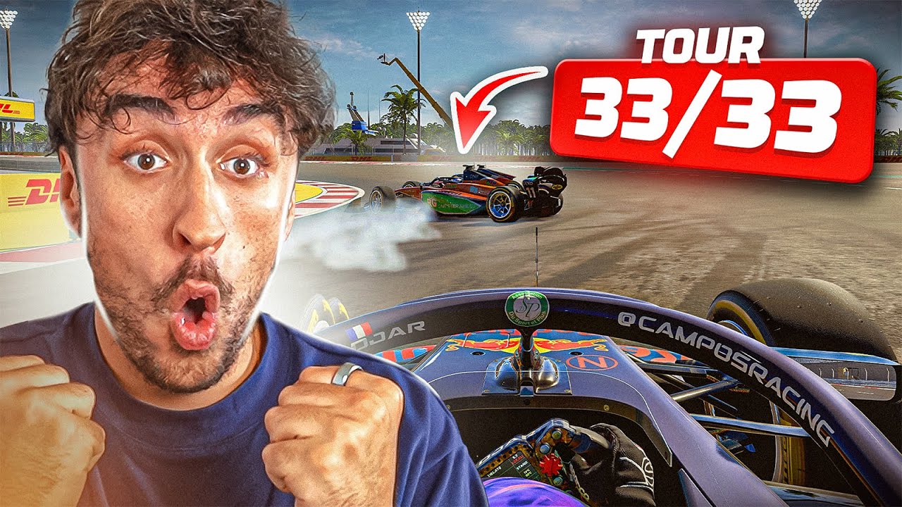 UN ÉNORME CRASH QUI ME DONNE LA VICTOIRE ?! - 100% Abu Dhabi F1 24