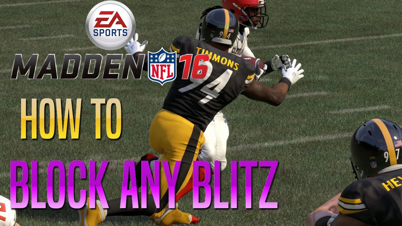 Madden 16 Tips - How To Block Any Blitz!