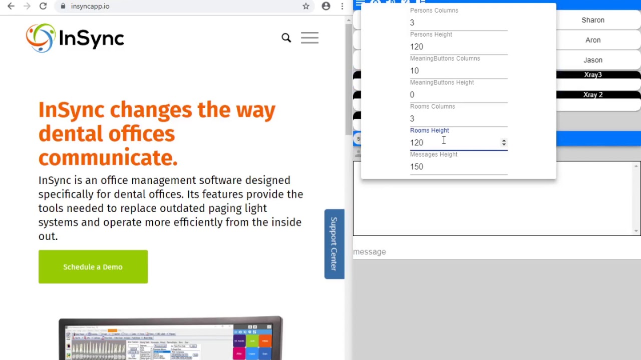How to Use InSync's Options Bar