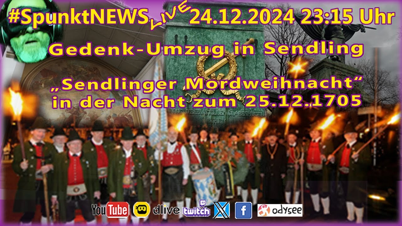 #SpunktLIVE 24.12. 23:15 Uhr vom Fackel-Gedenkumzug an die 