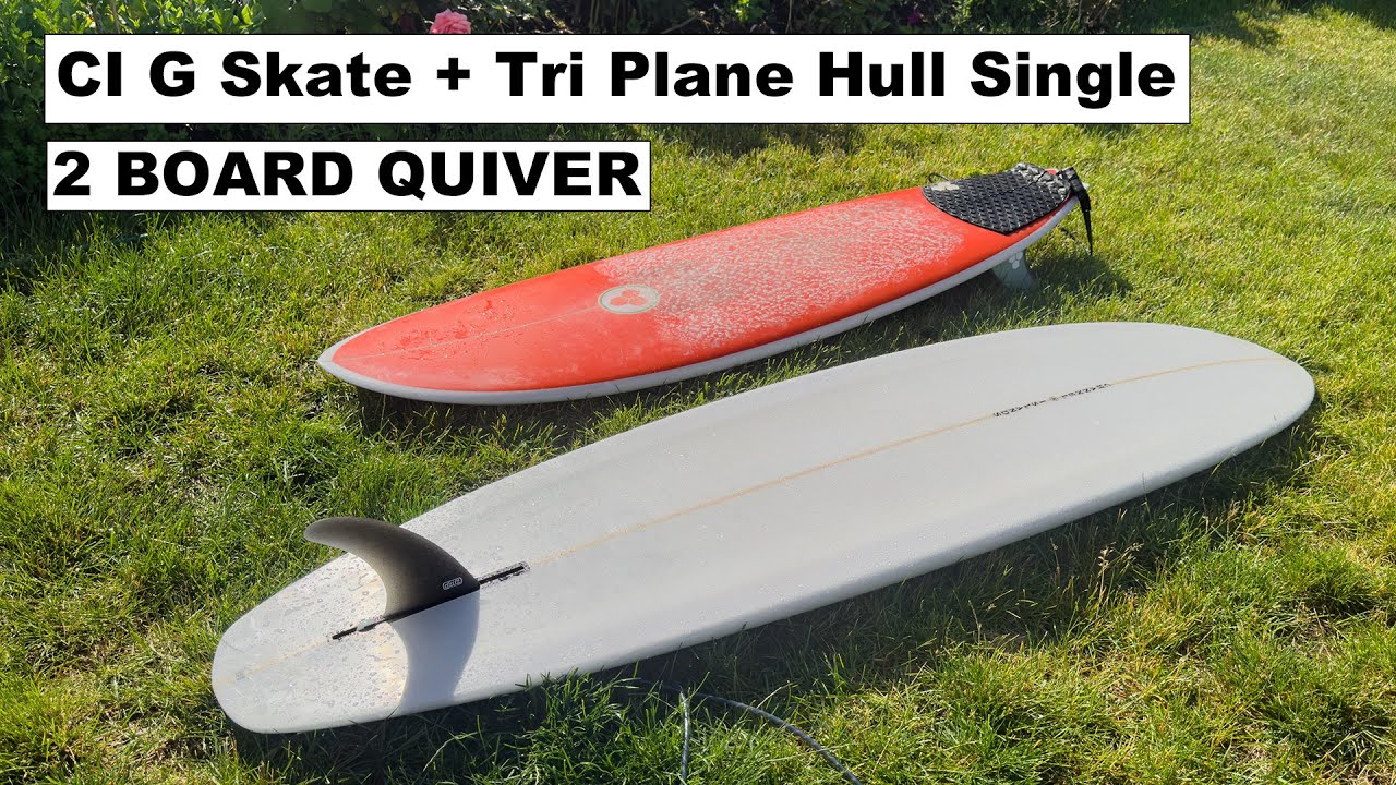 Surfing The BIGGEST & BEST Waves on CI G Skate & Tri Plane Hull from Mini Hurricane Swell