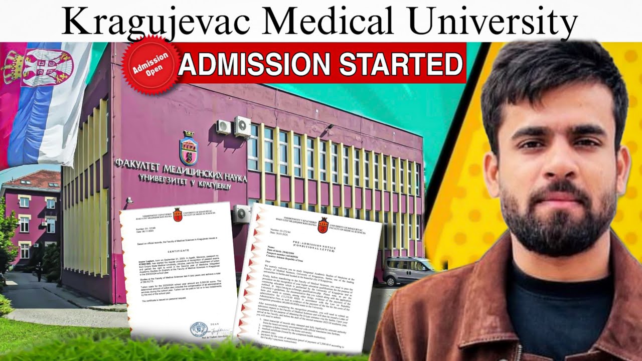 Admission Started in Kragujevac Medical University || Medicine || Serbia 🇷🇸