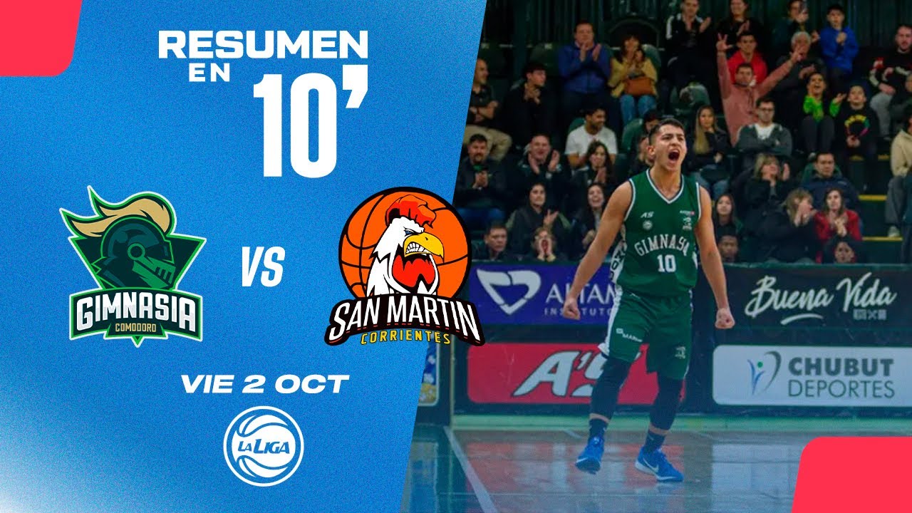 🏀Resumen en 10': Gimnasia CR vs San Martín - La Liga Nacional Argentina 2025-26
