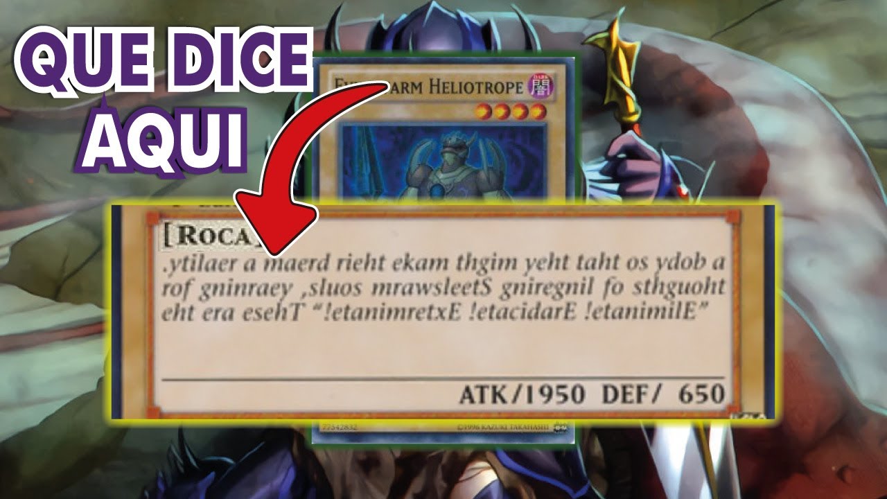 Monstruos con Descripciones Raras | Yugioh