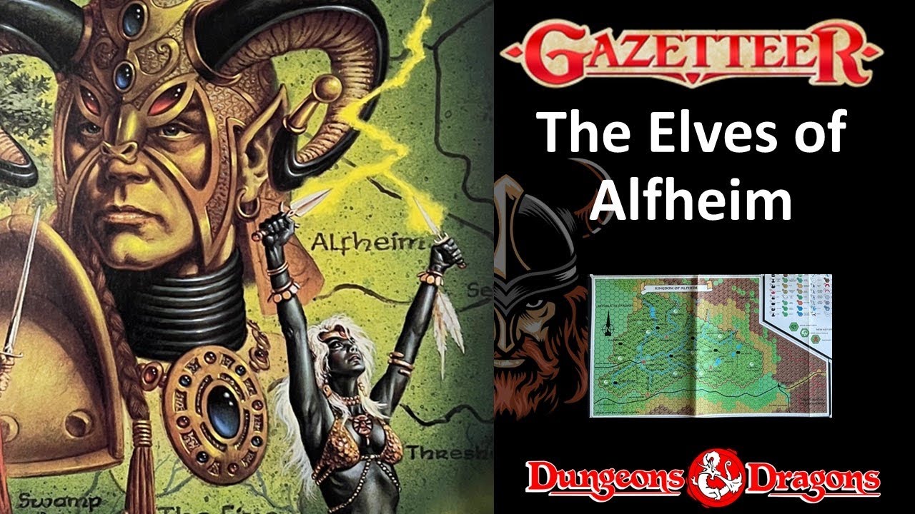Gaz5 The Elves of Alfheim - the fifth BECMI Gazetteer set in the Known World (Mystara)