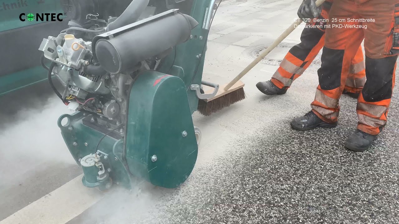 CONTEC Bodenfräse CT 320 Benzin Demarkieren 2021