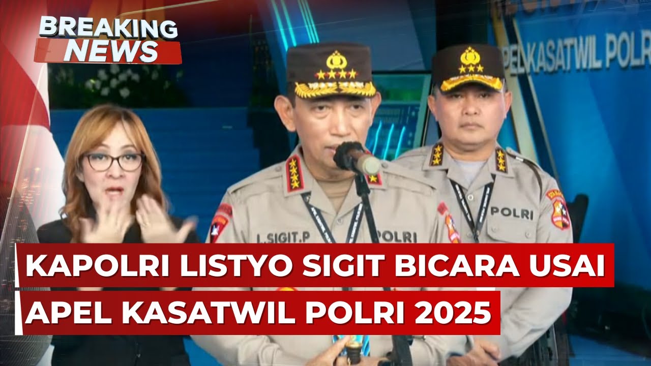 BREAKING NEWS - Kapolri Listyo Sigit Bicara usai Apel Kasatwil Polri 2025