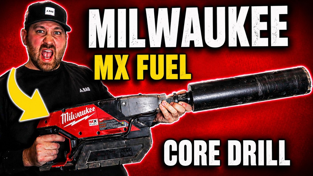 Буровая коронка Milwaukee MX FUEL, стойка и 4-дюймовая коронка: обзор инструмента и инструмент в ...