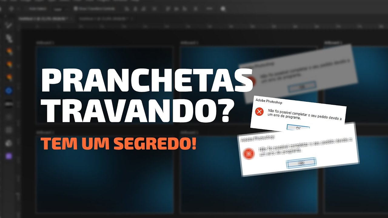 PRANCHETAS TRAVANDO NO PHOTOSHOP? FAÇA ISSO AGORA! #photoshop #design 
