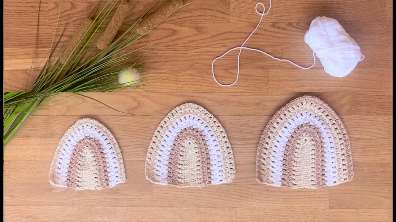 Réaliser des bonnets pour top, robe, maillot au crochet | Toutes tailles | TUTO CROCHET
