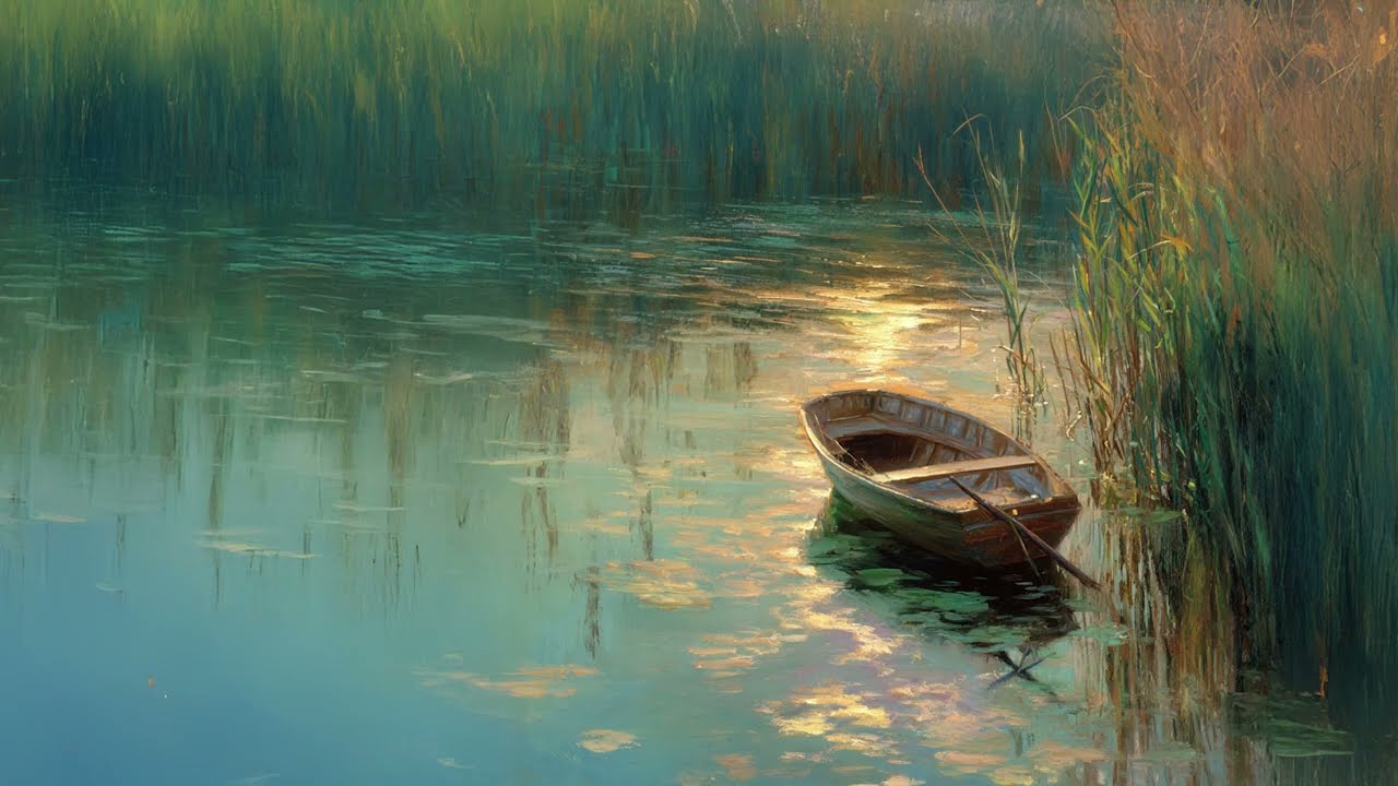 Golden Stillness | Minimalist 4K TV Frame Art 2 hours