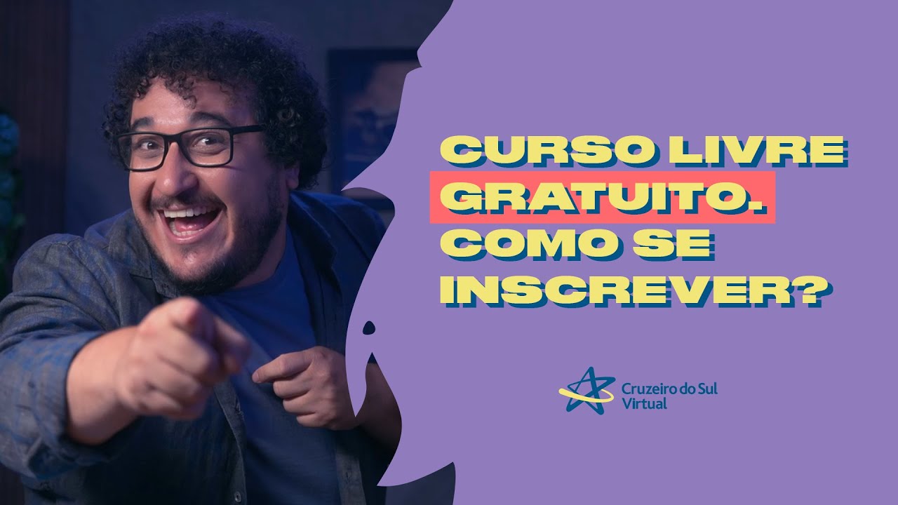 CURSOS LIVRES GRATUITOS │ COMO SE INSCREVER?