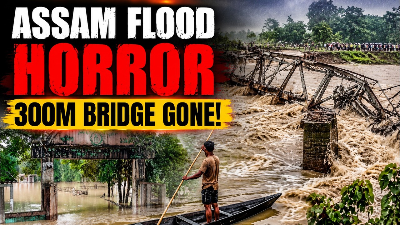 Assam Floods Horror: 300-Metre Iron Bridge Swept Away in Seconds | Dhemaji | India News