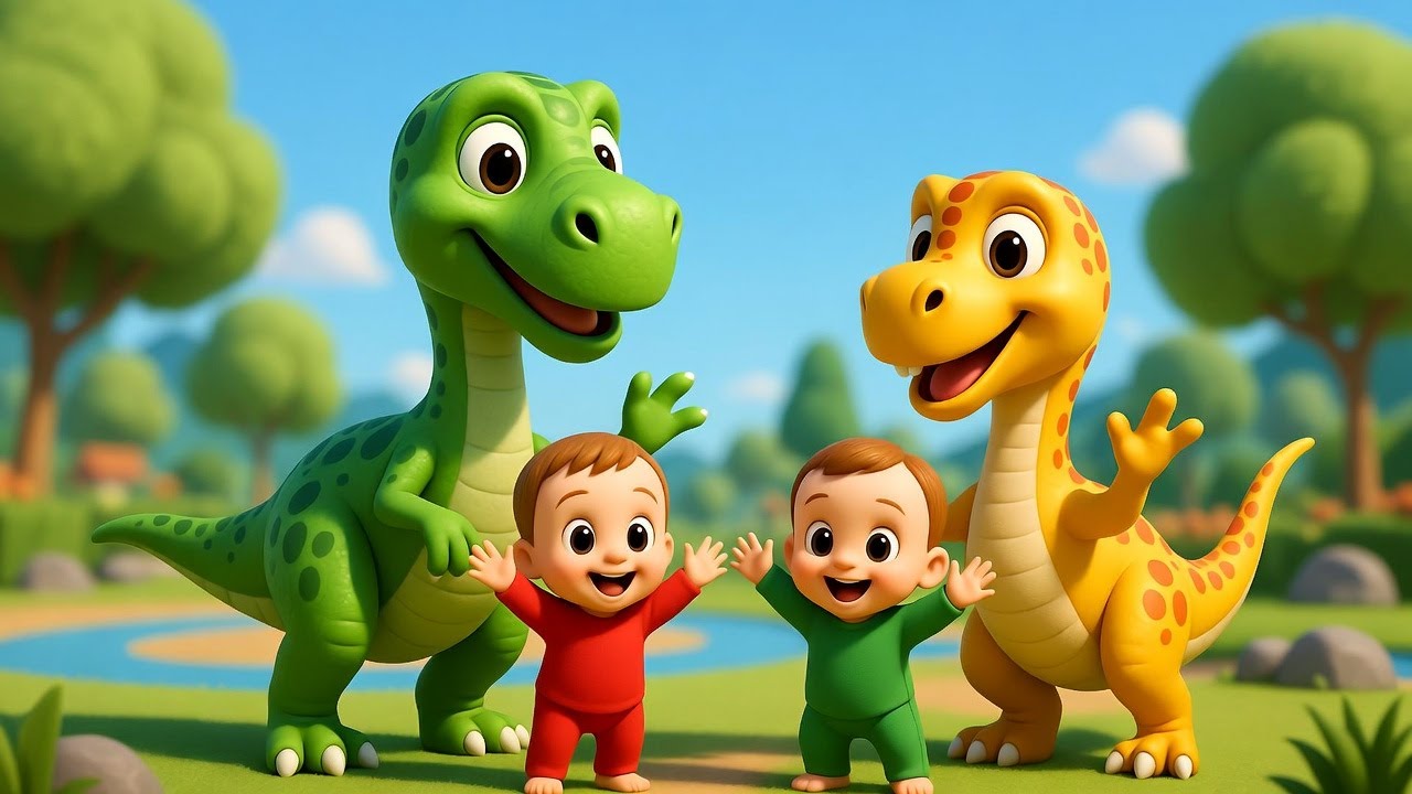 अगर तुम खुश हो | Dinosaur Park Song 🦖 | Hindi Nursery Rhymes for Kids | Baby Songs