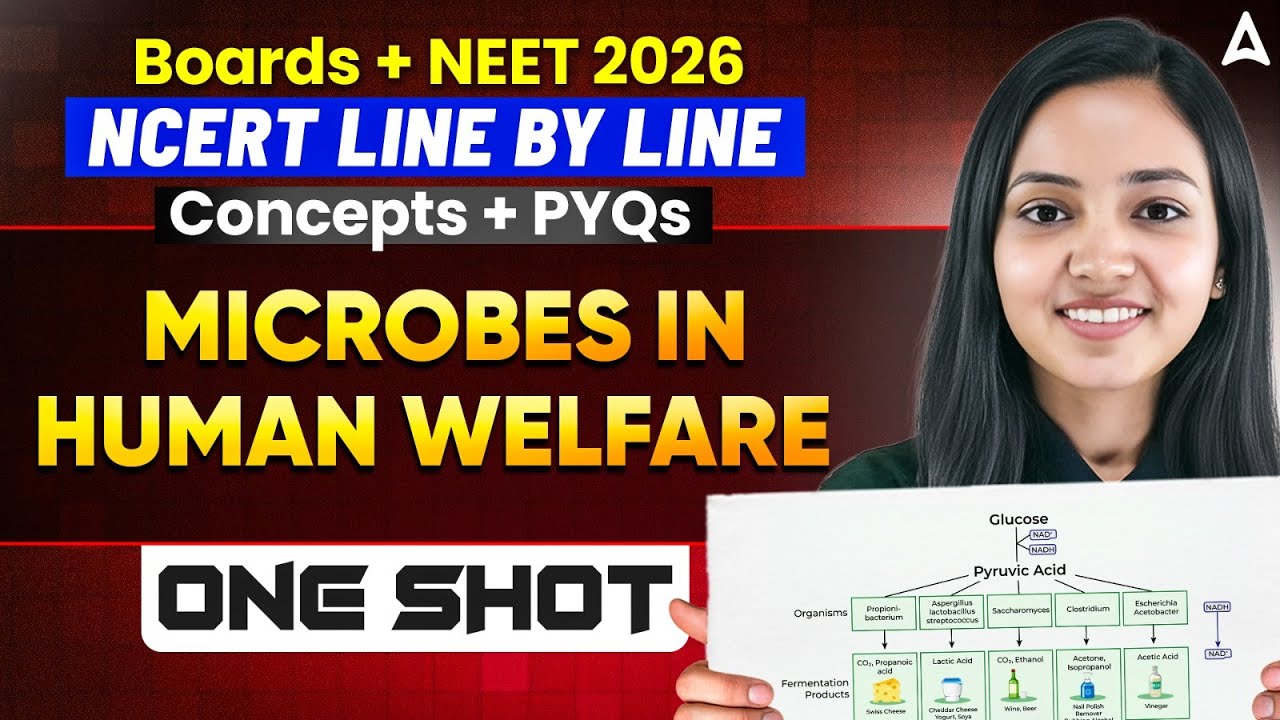 NEET 2026 Biology | Microbes in Human Welfare in One Shot by Shivani Ma'am
