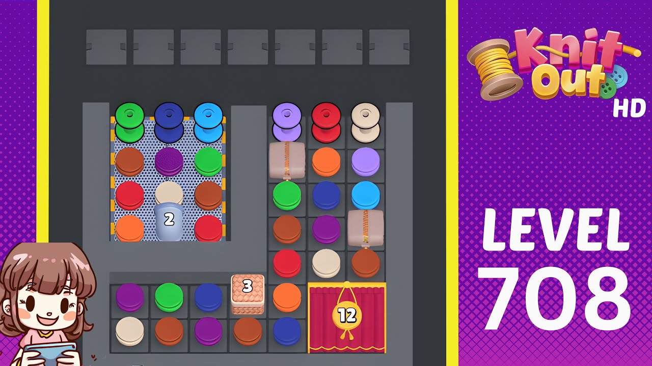 Knit Out Level 708 Solution Walkthrough