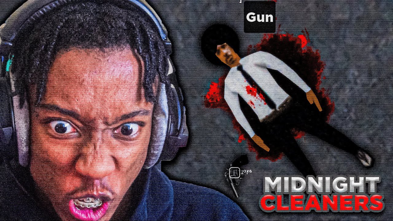 IS THAT CORYXKENSHIN ON THE GROUND?! | Midnight Cleaners (Roblox) |