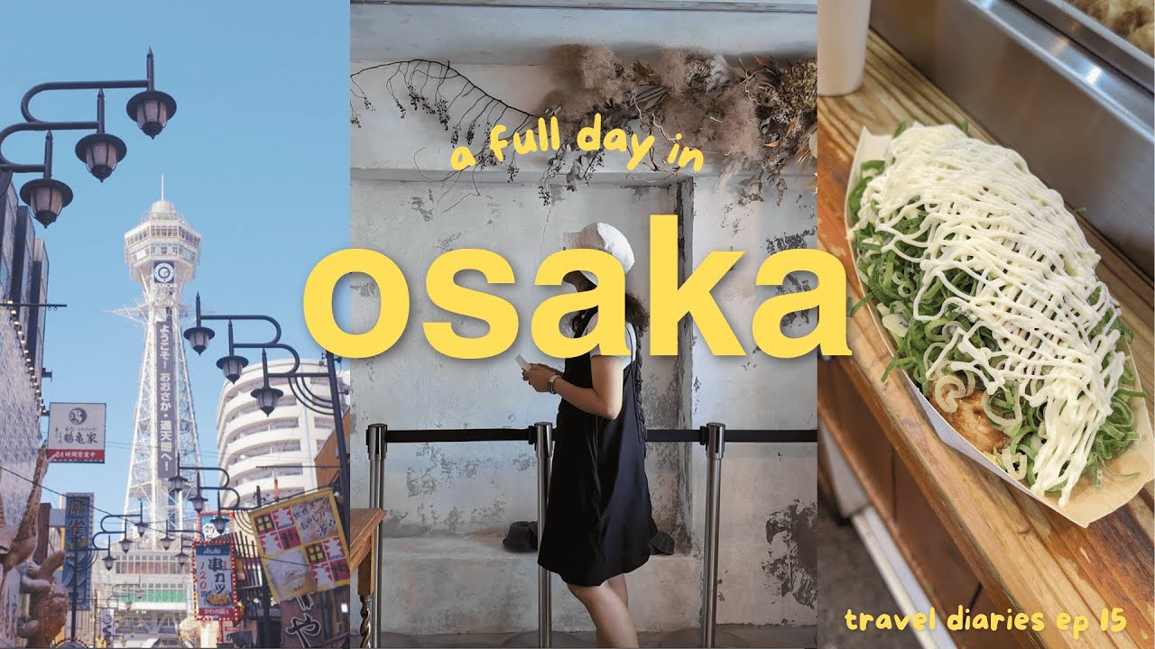 JAPAN VLOG | a full day in osaka, viral bakery, food crawl, shopping & sunset views