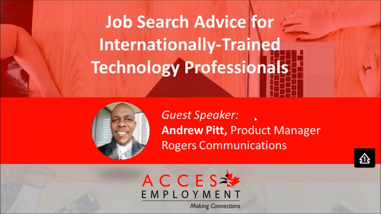 Job Search Advice for IT Professionals | Webinar with Andrew Pitt | ACCES Employment