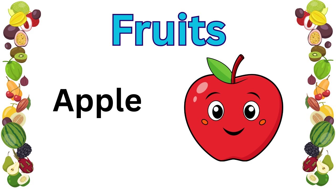 Fruits names | Names of Fruits for kids | Fruits names in English | Learning videos for kids |fruit