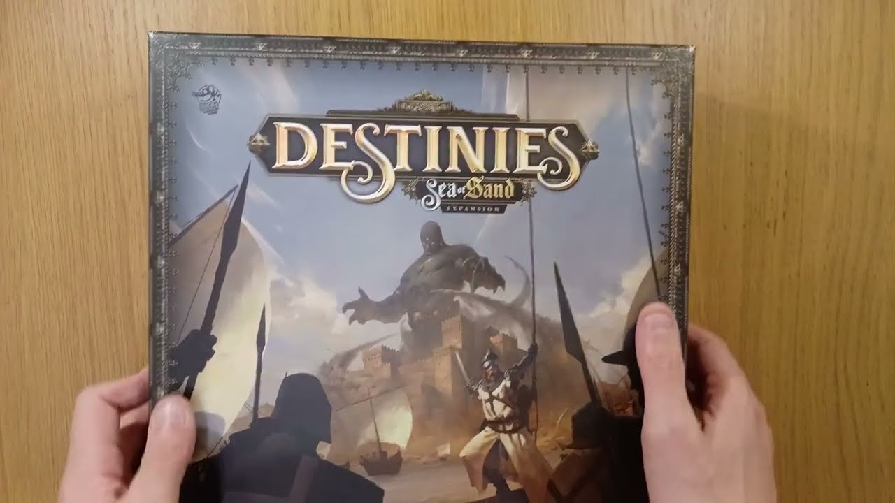 Destinies Sea of Sand expansion board game unboxing teaser trailer preview overview RPG AmassGames
