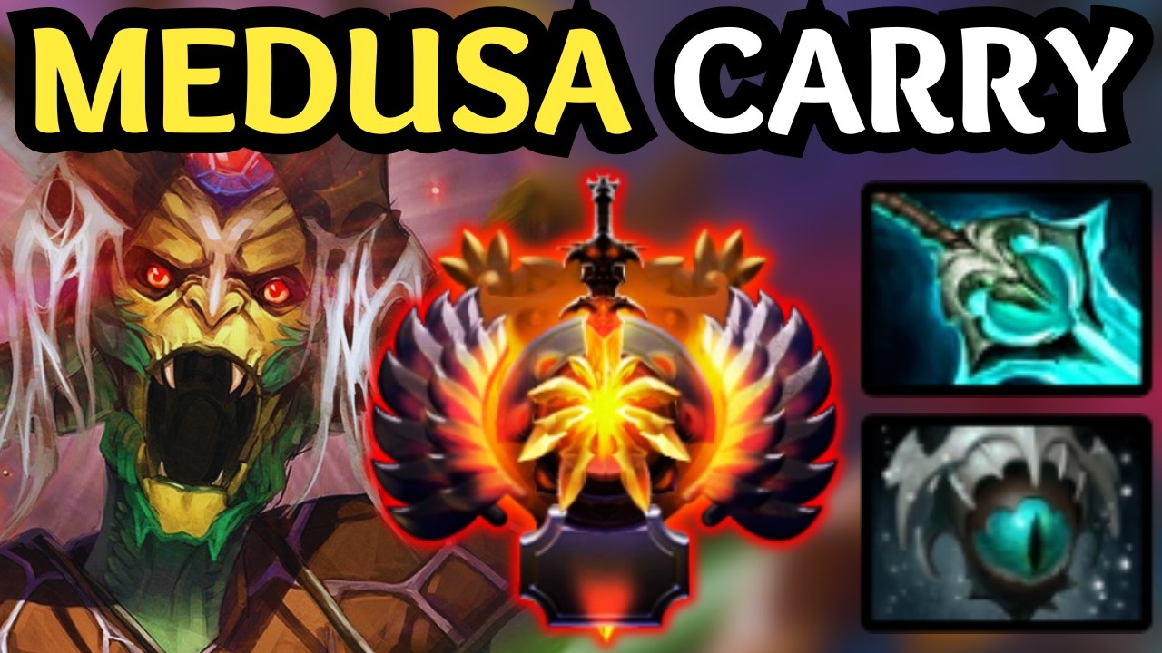 🔥 IMMORTAL MEDUSA — SPLIT SHOT DESTROYS EVERYONE 🔥 DOTA 2
