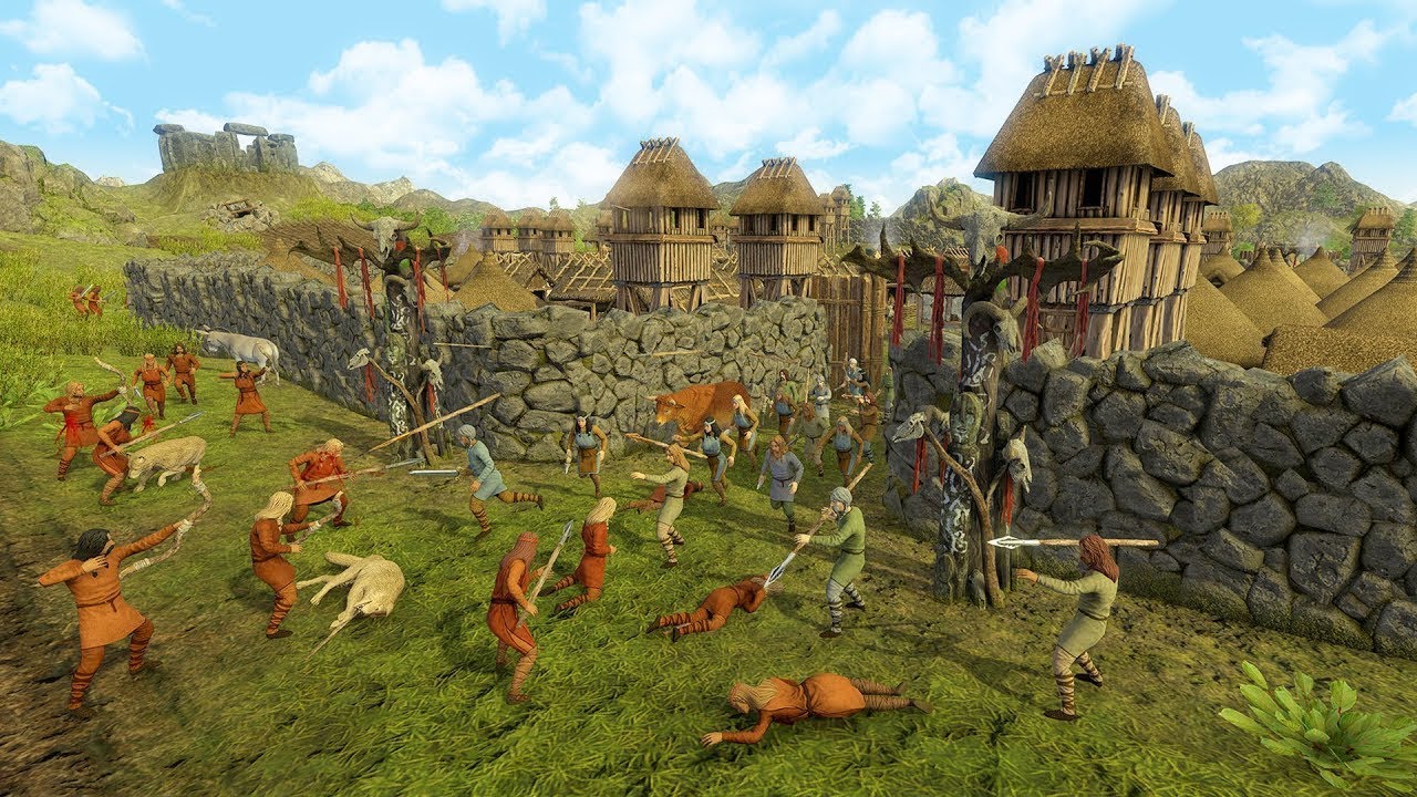 ФИНАЛЬНАЯ БИТВА Dawn of Man | Эпизод 5 | Выживание в пещерном городе | Dawn of Man HARDCORE