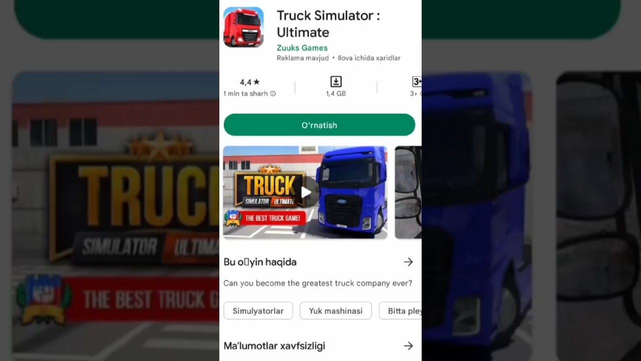 Top 3 simulator o'yinlar