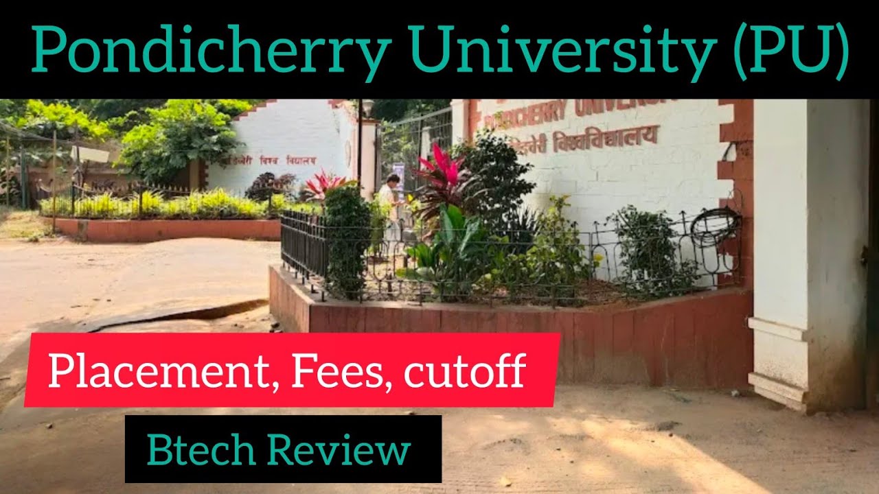 PU | Btech Review, Cutoff, Placement & Fees | Pondicherry University | #cuet #centraluniversity