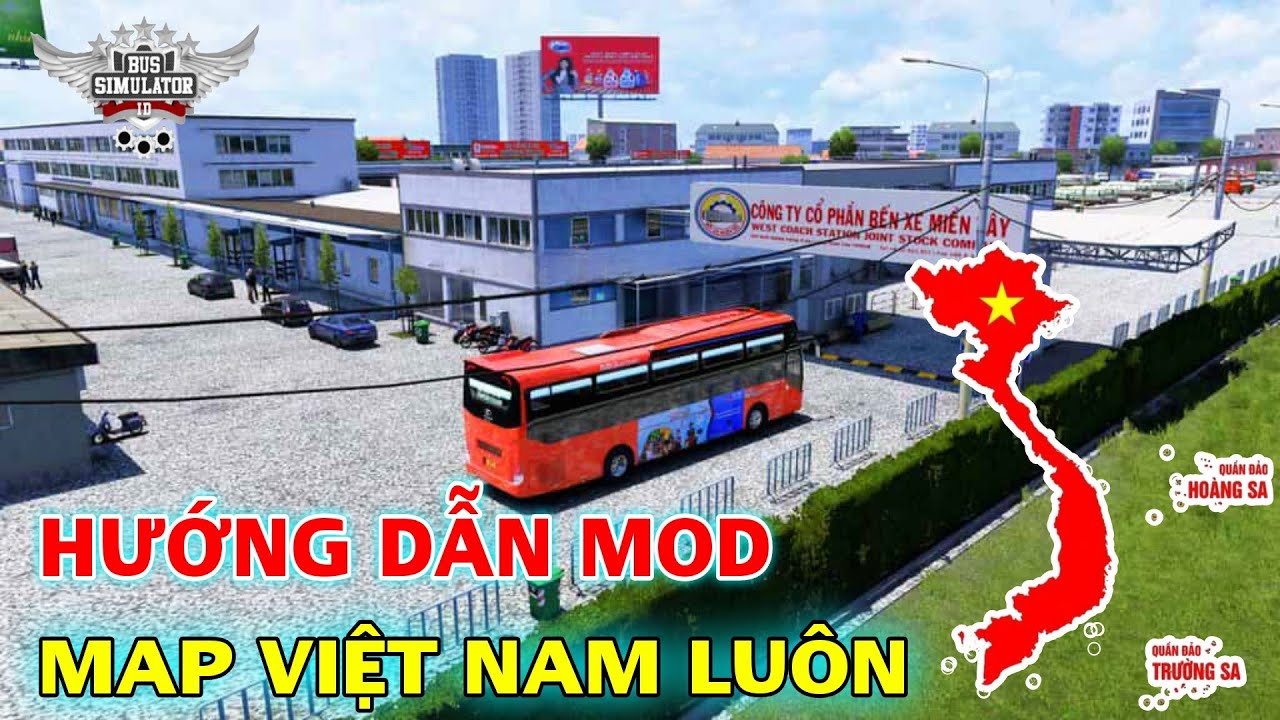 Hướng Dẫn Mod Map Việt Nam Đường Bên Phải Nhé trong Bus Simulator Indonesia full bản đồ
