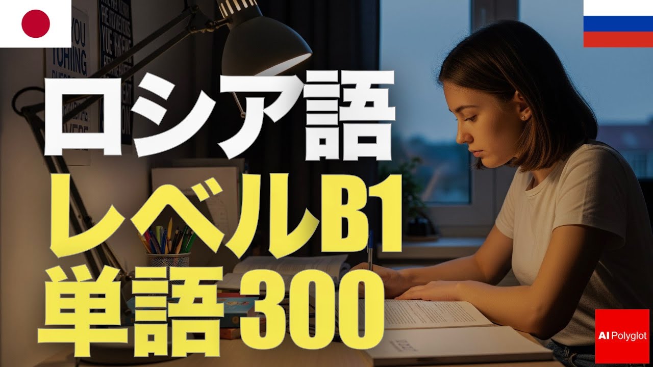 ロシア語レベルB1単語300  | 中級 | 聞き流し | 第二外国語 | 音声学習 | リスニング練習