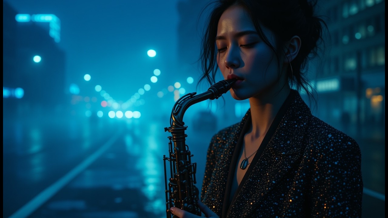 Calm Saxophone BACKGROUND MUSIC for Deep Focus on Quiet City Boulevards