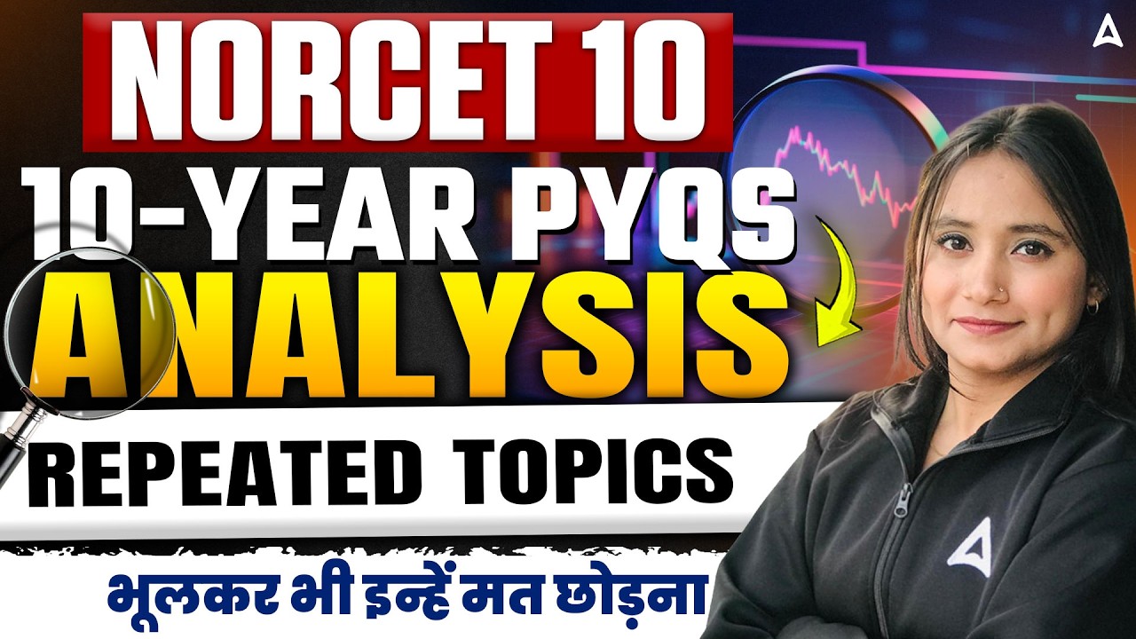 NORCET 10 Previous Year Question Analysis | NORCET 10 Most Repeated Topics | 10 Years PYQ Analysis