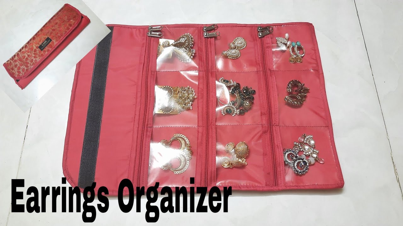 DIY: Earrings Organizer,  Earrings Storege Bag Tutorial By Anamika Mishra....