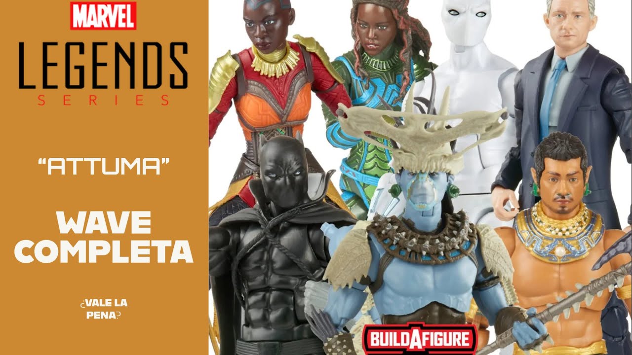 Wakanda Forever BAF ATTUMA Wave completa Marvel legends Reseña Español Namor Black Panther