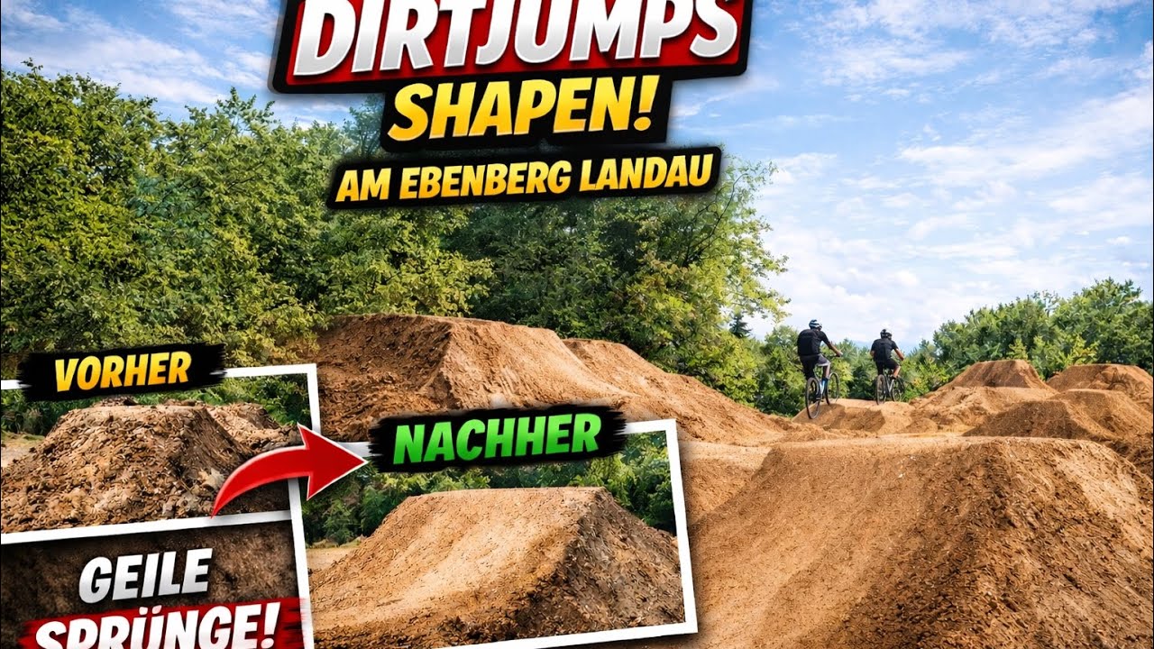 Wir Shapen die legend&auml;re Dirtjump-Anlage am Ebenberg!  Neue Spr&uuml;nge, geile Lines! Tableline #mtb 
