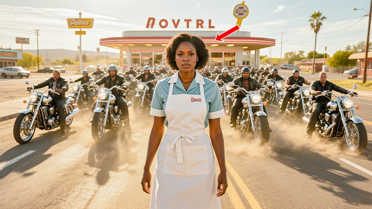Black Woman Defends A HELL'S ANGEL From Police, 200 Bikers Show Up At Her Diner The Next Day.