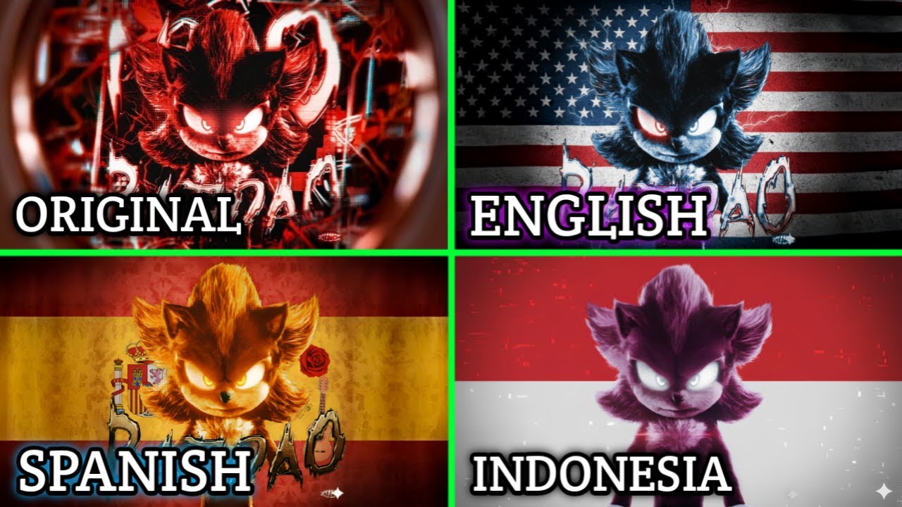 Montagem No Batid&atilde;o | Original Vs English Vs Spanish Vs Indonesia Versions