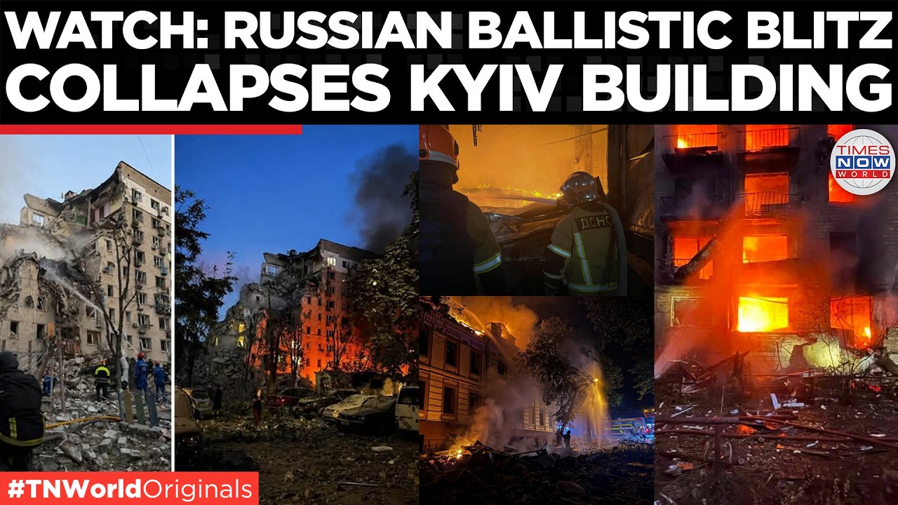 KYIV UNDER FIRE: Russia Launches Overnight Ballistic Missile Attack, One Killed | Times Now World