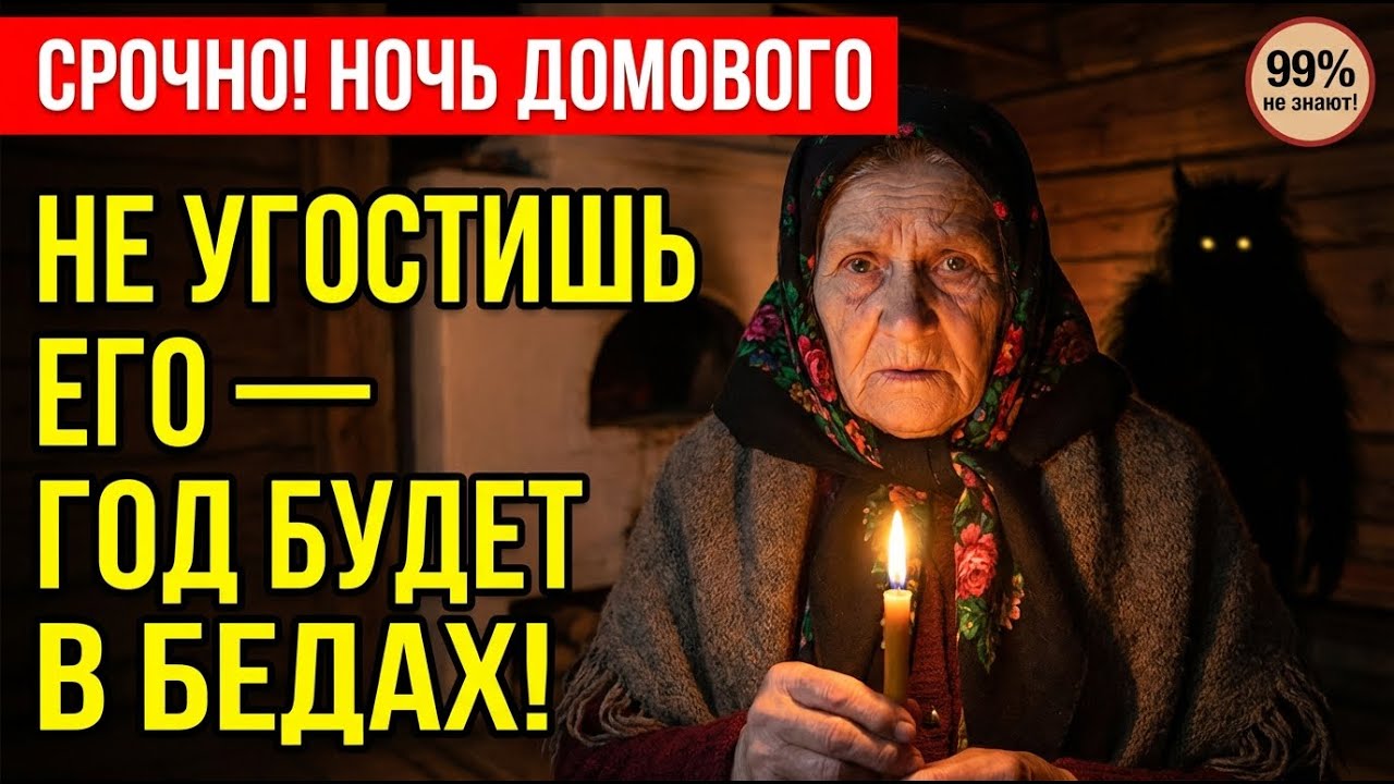 СРОЧНО! В ночь с 9 на 10 февраля сделай ЭТО, иначе Домовой выживет из дома! Приметы на Кудесы.