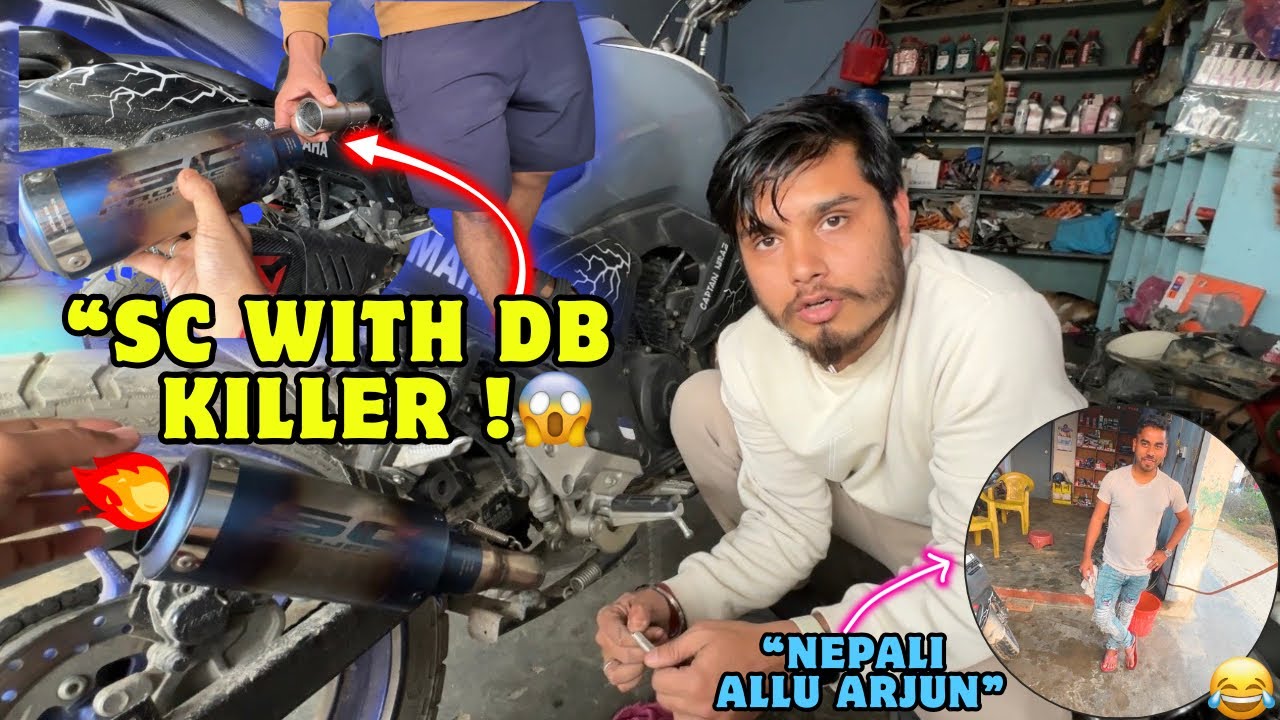 “SC EXHAUST WITH DB KILLER🔥😱| SOUND CHECK🥵 WORTH IT ?