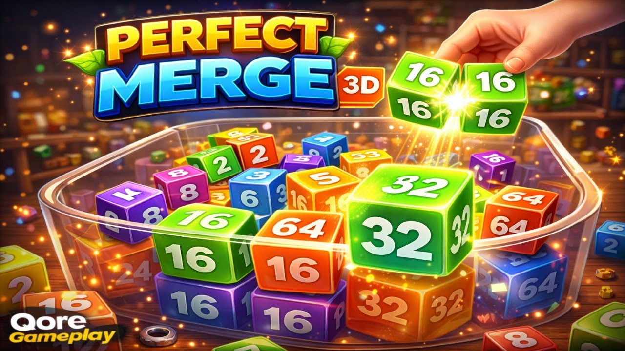 Perfect Merge 3D | Merge Puzzle, Level Up & Relaxing Gameplay (Android/iOS)