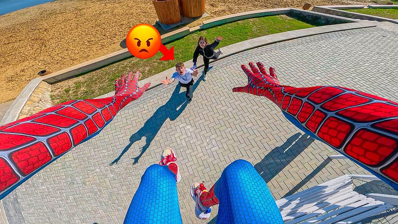 SPIDER-MAN ESCAPES HIS GIRLFRIEND'S ANGRY FATHER! (Funny Parkour POV)