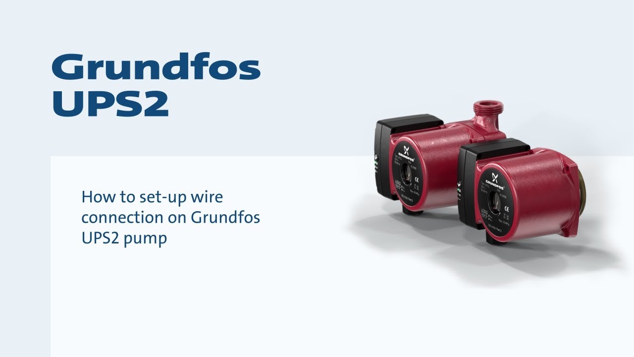 Как выполнить монтаж проводки в насосе Grundfos UPS2