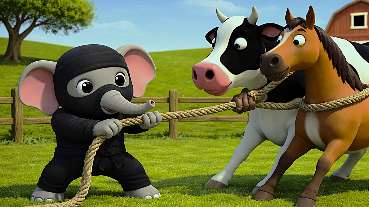 OMG! Thief Raid the Old MacDonald Farm😱Cow and pig Are Stolen🐄 Police & intelligent dogs rescue .